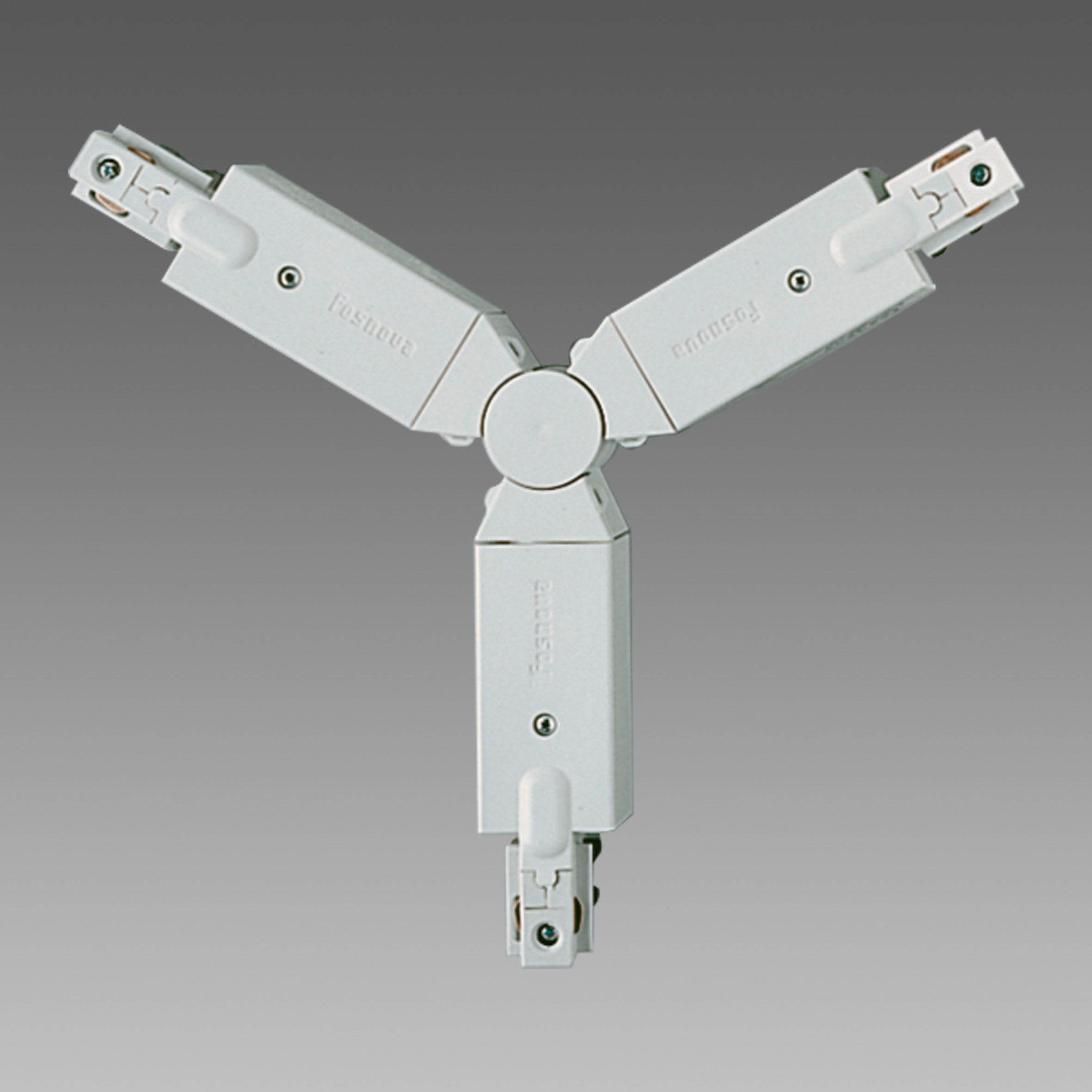 Fosnova - Jonction orientable à 3 connexions OMNITRACK gris