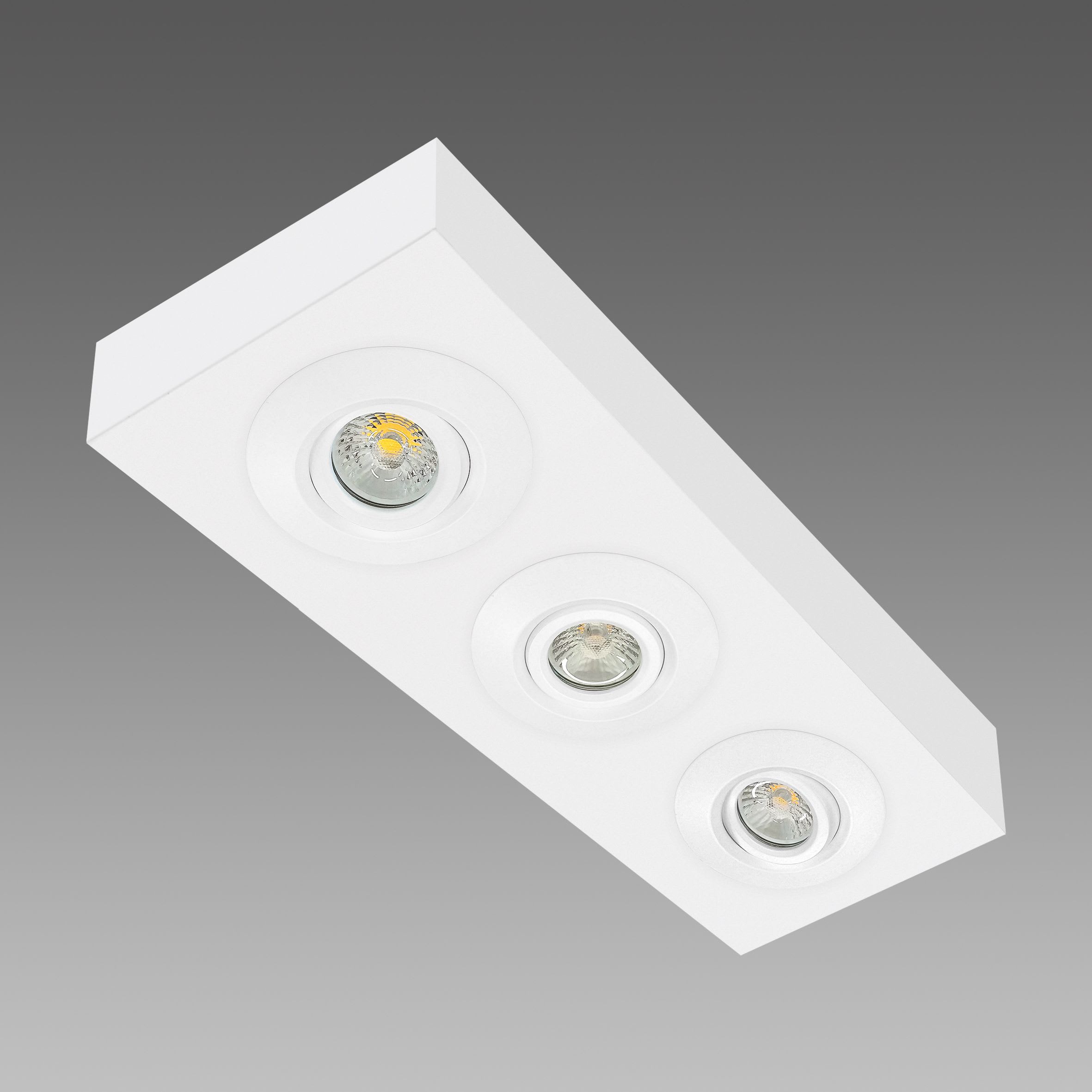 Fosnova - SPOT BOX Marte 3 Saillie Led 27W blanc Ip20Ik07 4000K 40D