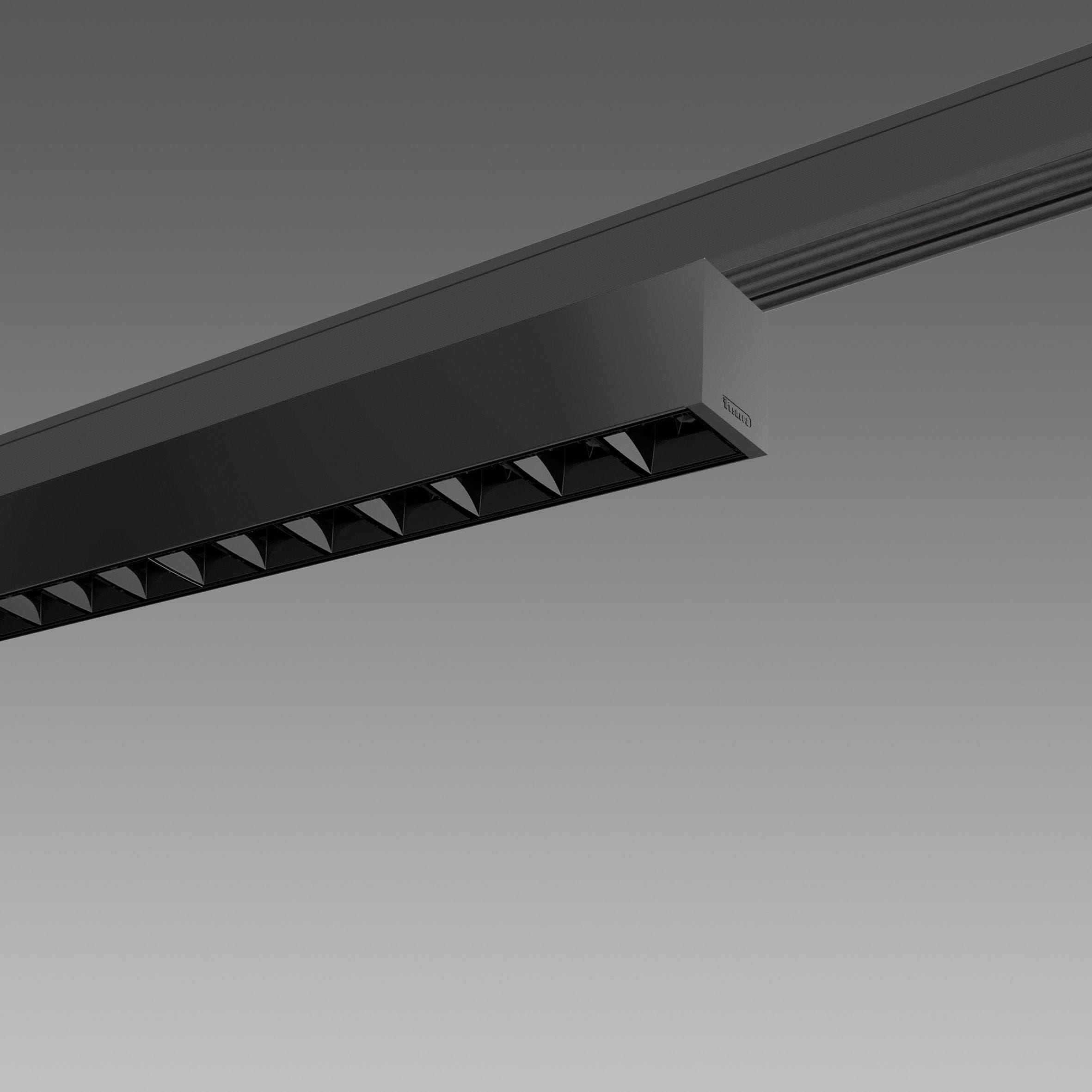 Fosnova - LISET 2.0 Rail Led 22W noir Ip40Ik07 2452lm 3000K 54D