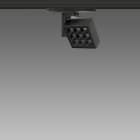 Fosnova - MATRIX Q9 Dark C Fs Led 39W 3000K noir adaptateur universel