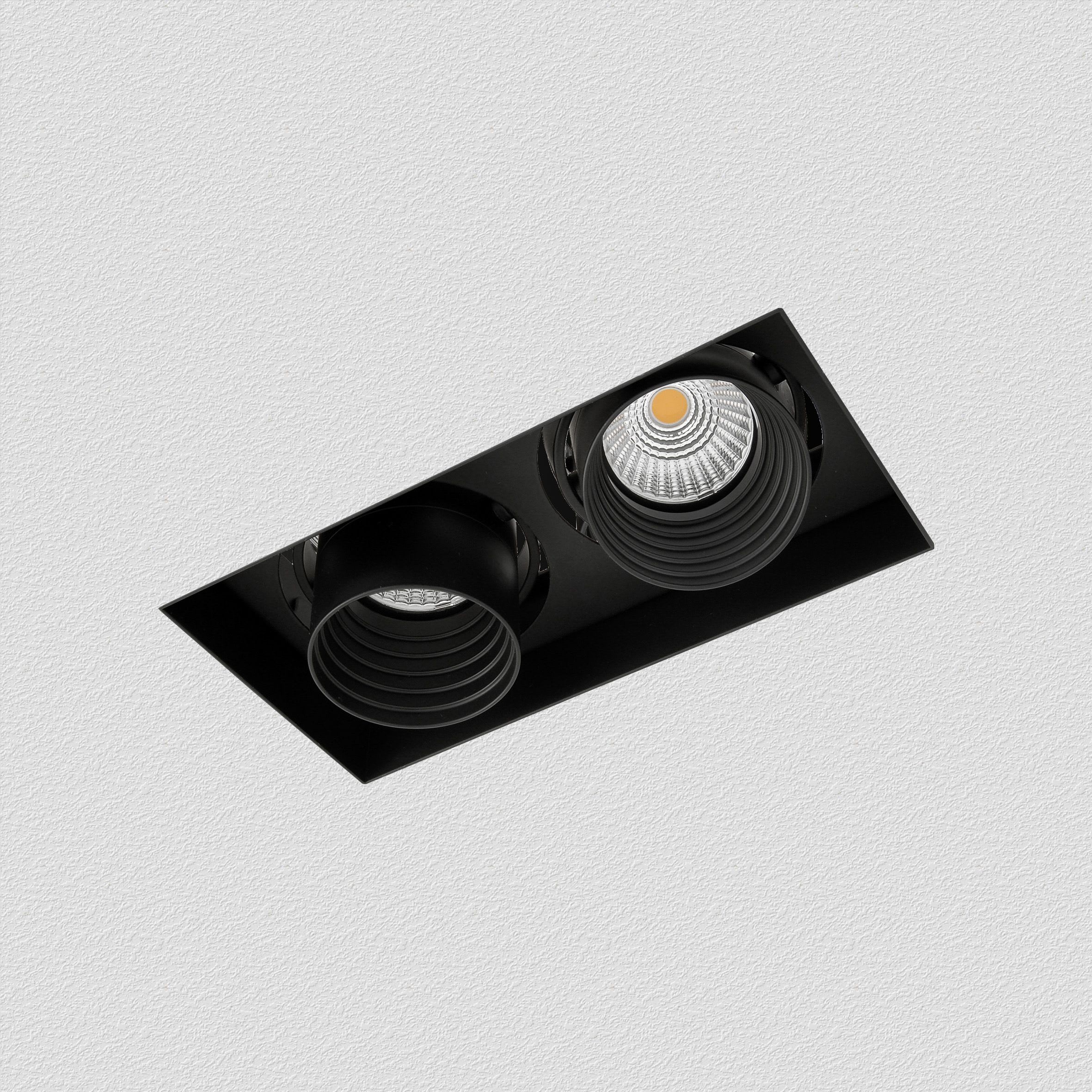 Fosnova - TRIMLESS 50 A2 Spot Led Dali 20W noir Ip20Ik07 2X457lm 4000K 40D