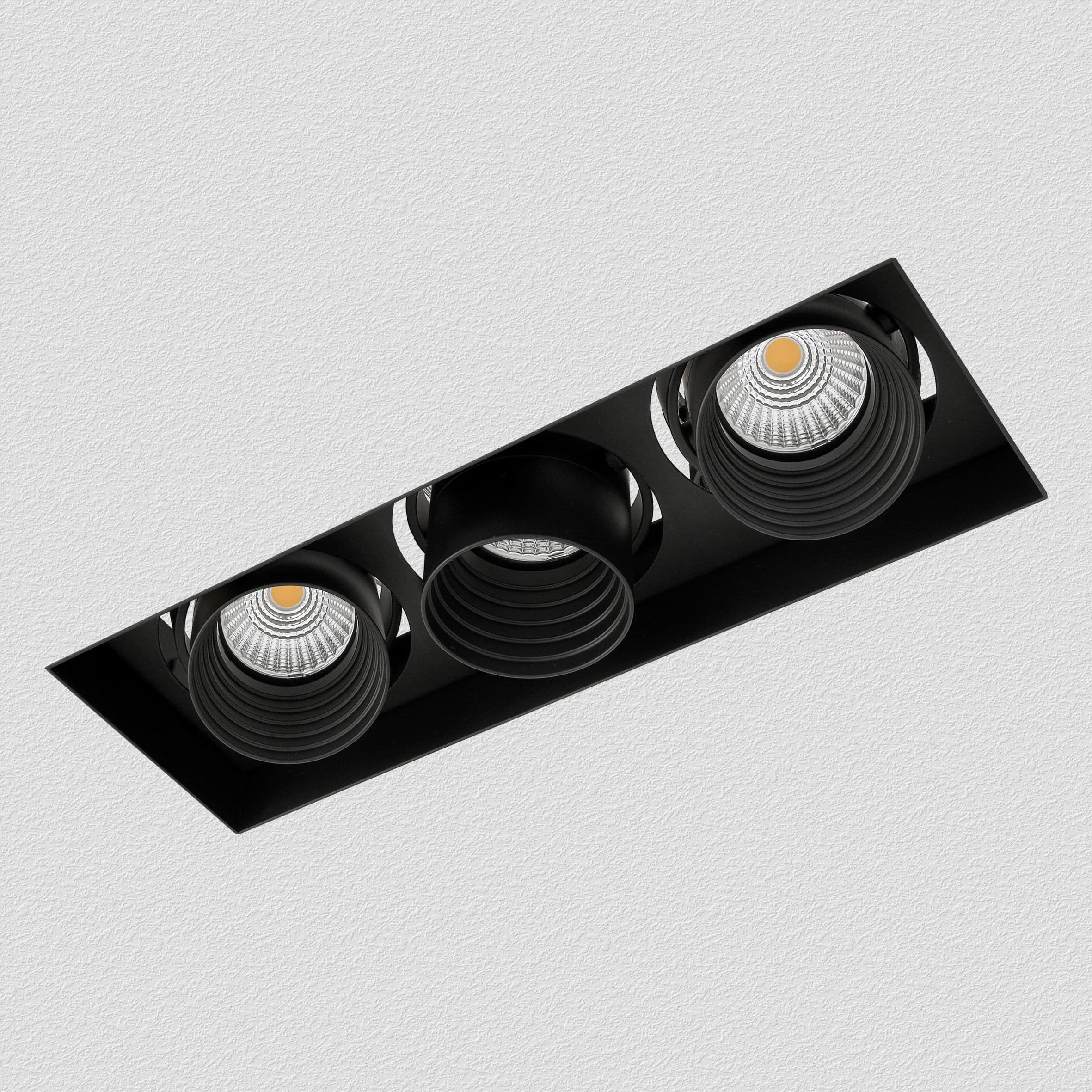 Fosnova - TRIMLESS 50 A3 Spot Led Dali 36W noir Ip20Ik07 3X505lm 3000K 15D