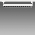 Fosnova - LISET 2.0 Or2 Led 18W noir Ip40 Ik07 2405lm 3000K 65D