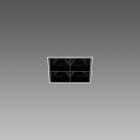 Fosnova - W4 Led 19W noir Ip40Ik07 1608lm 4000K 4 modules