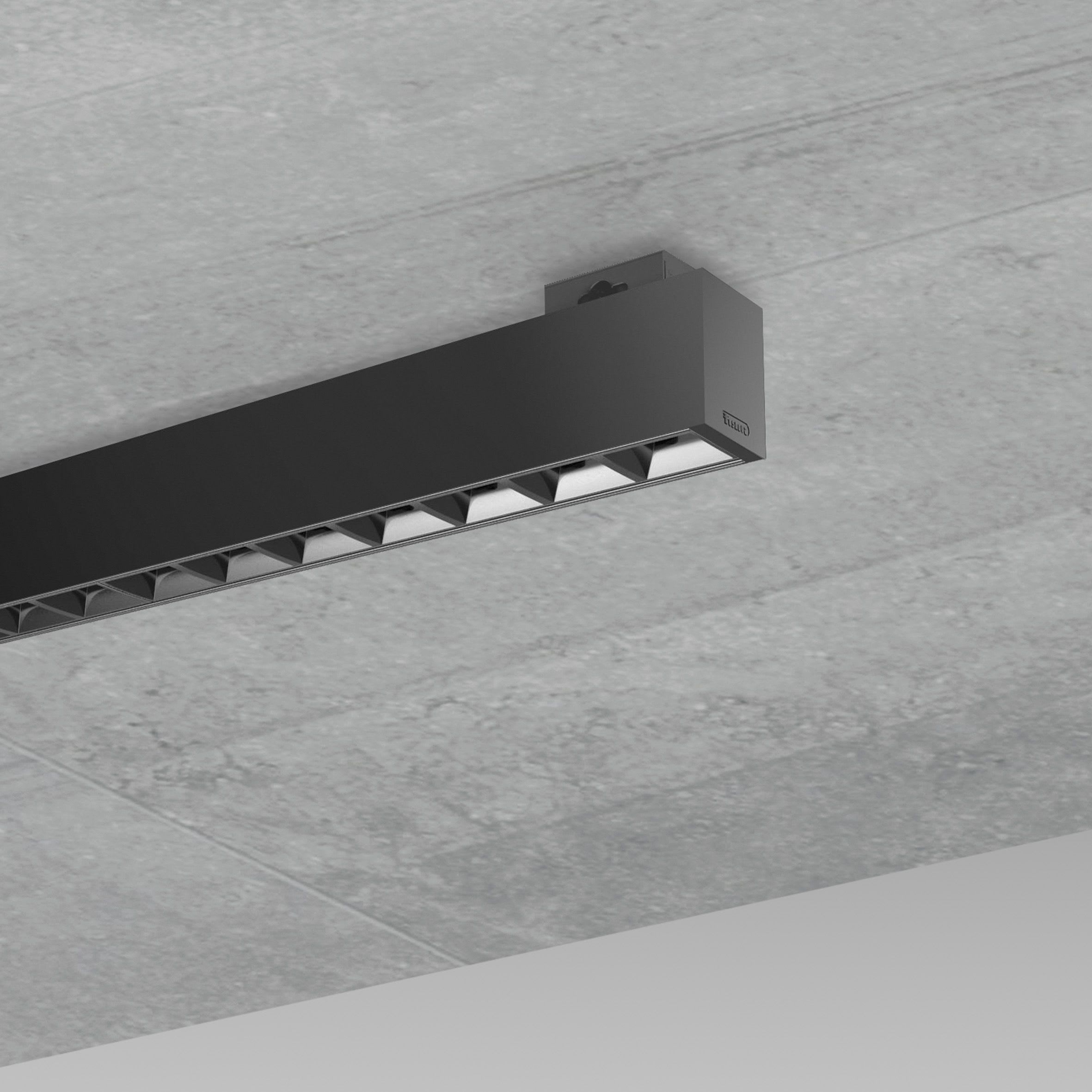 Fosnova - LISET 2.0 Tw 29W noir Led dali Ip40Ik07 3512lm 2700-6500K Ugr<19