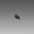Fosnova - Capot fermeture OMNITRACK MICRO P noir en polyamide