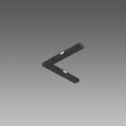 Fosnova - Jonction en L pour OMNITRACK blanc en polyamide