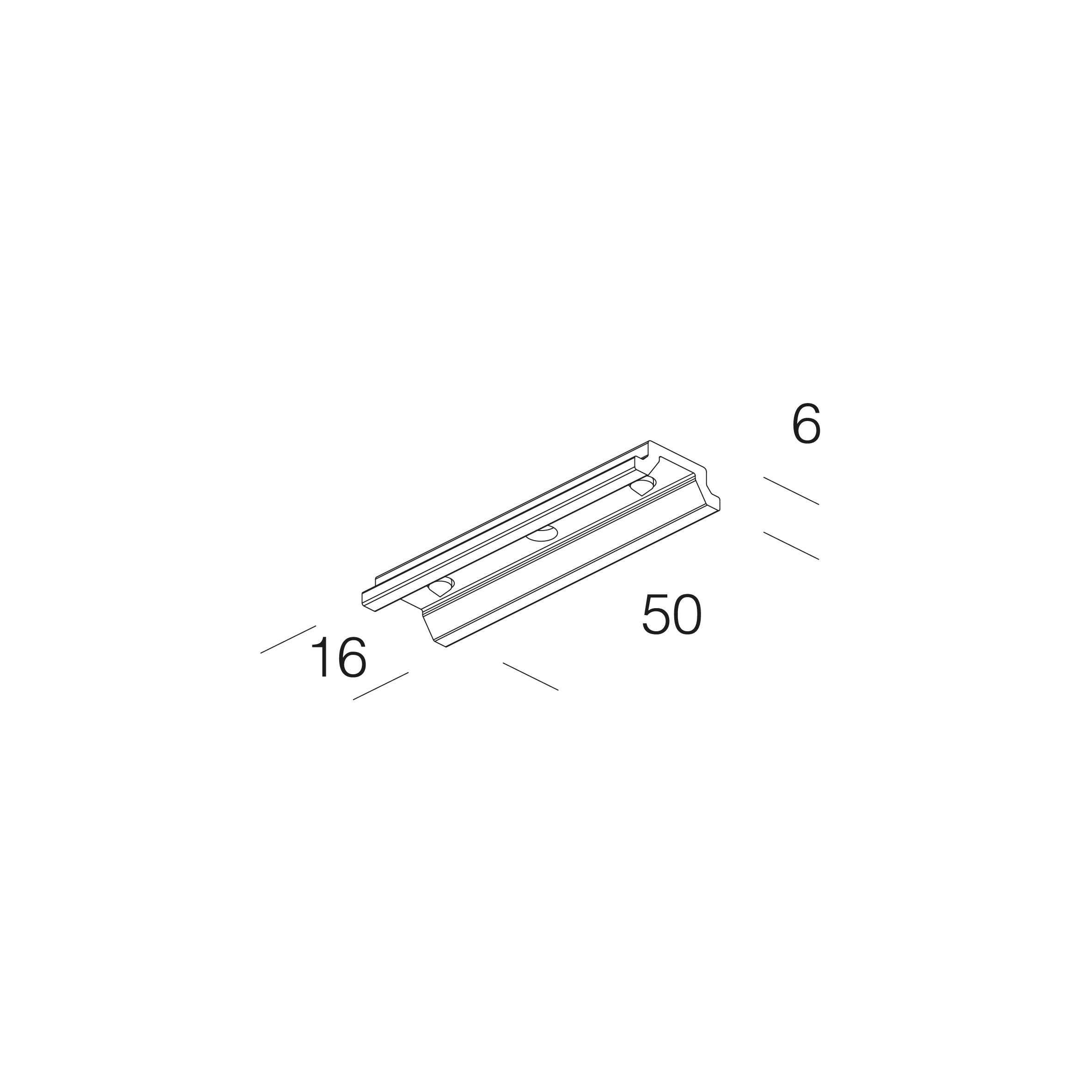 Fosnova - Etrier de jonction OMNITRACK MICRO H blanc