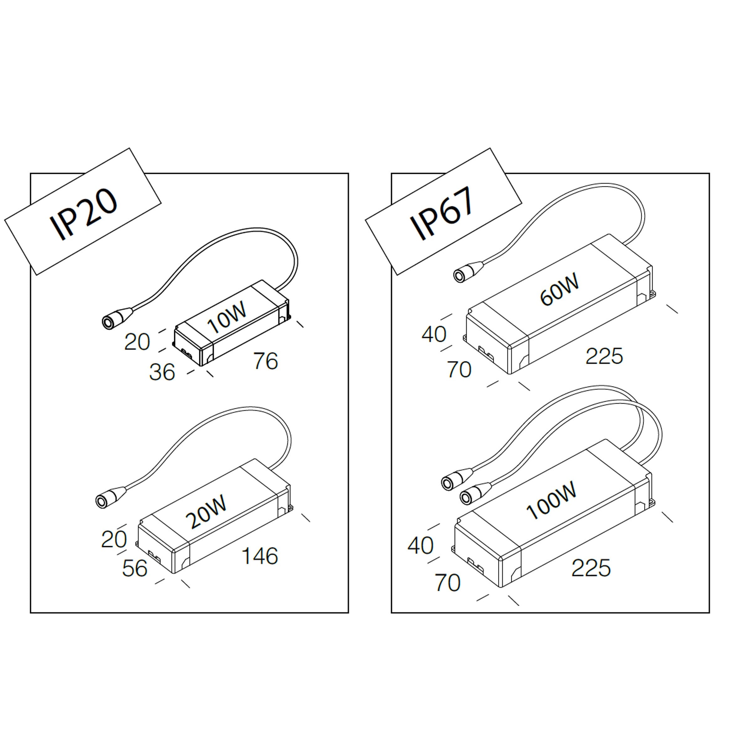 Fosnova - Driver Led 120W 24V pour STRIP LED 4200K et STRIP LED IP20