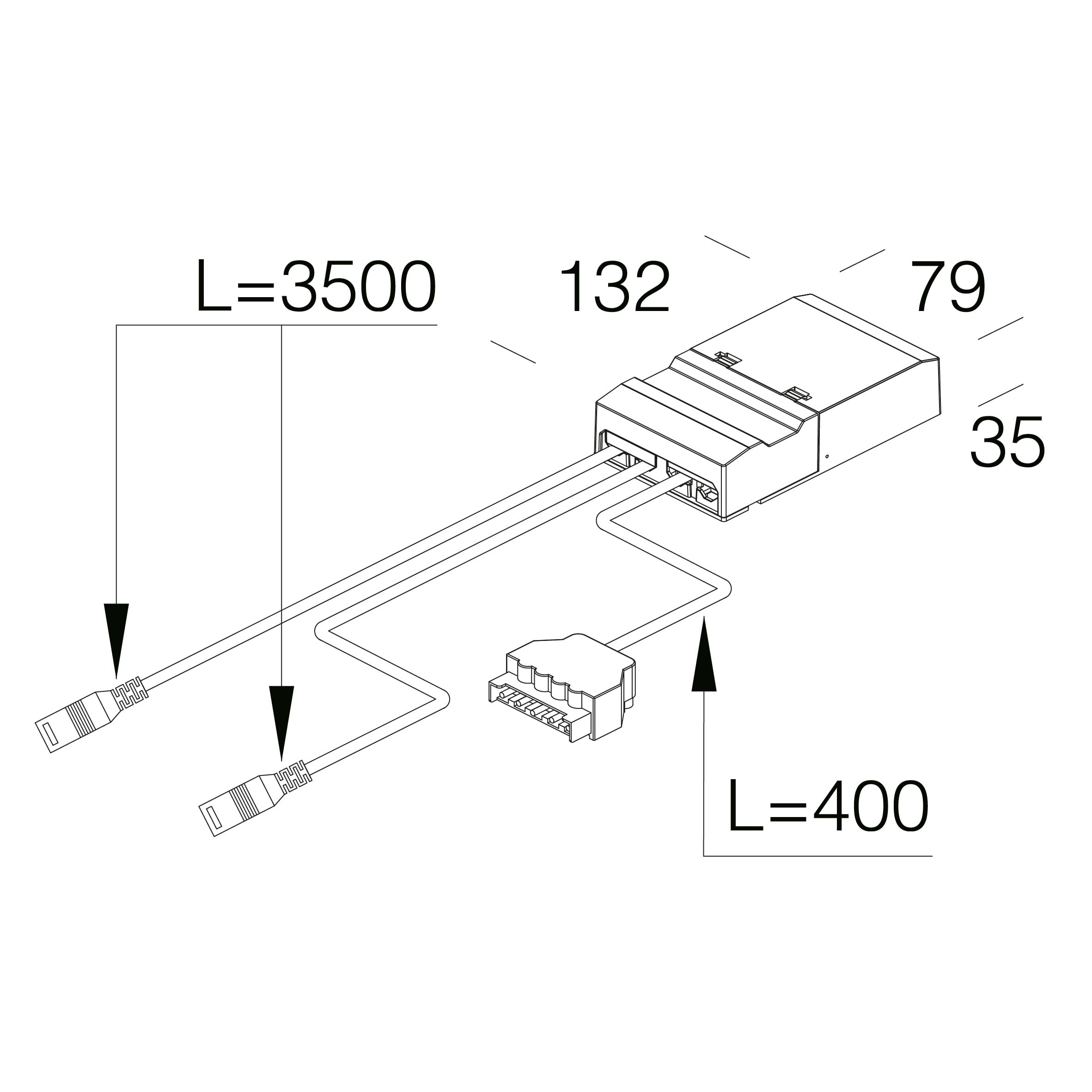 Fosnova - Alimentation Dali 2x400mA pour MICROLISET 40W