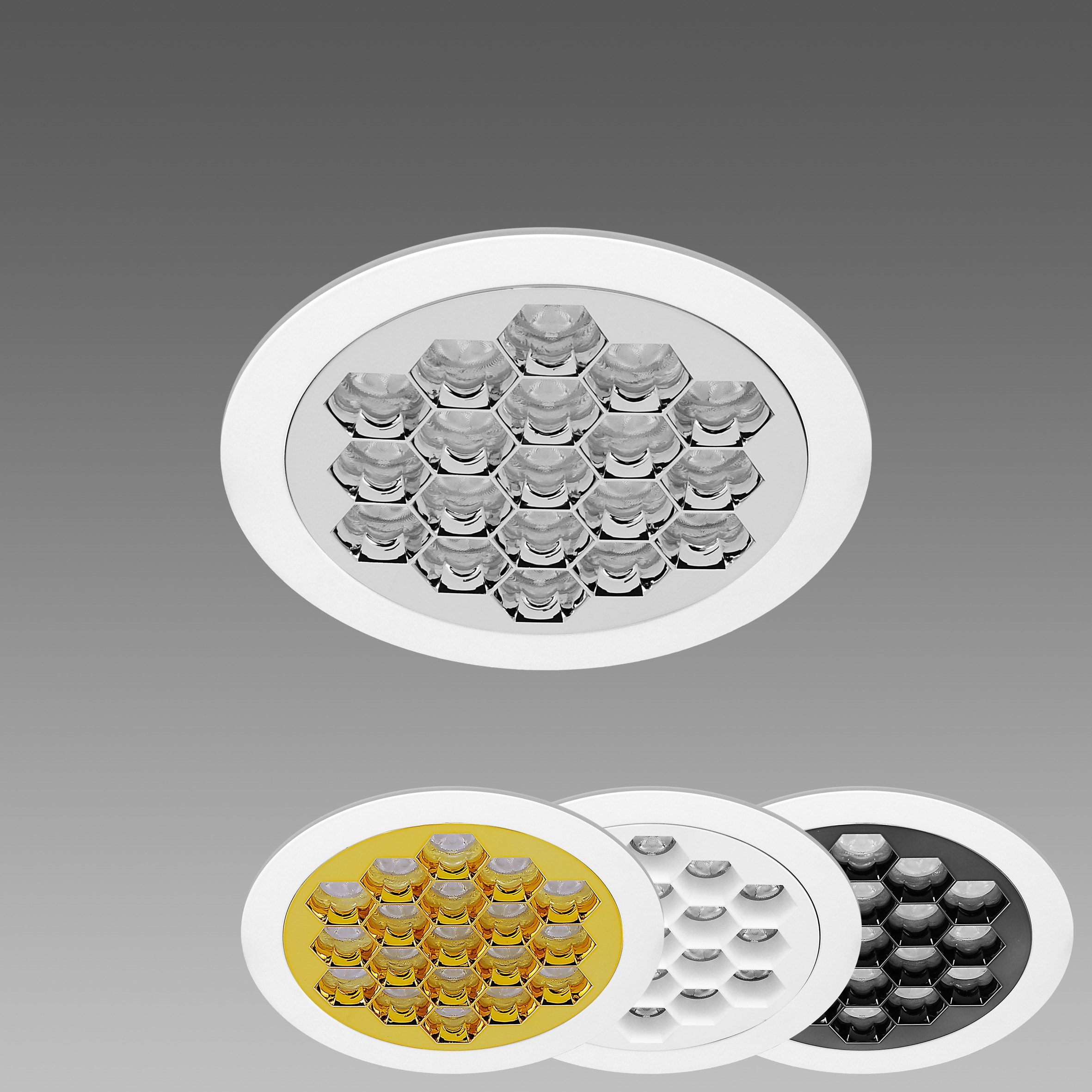 Fosnova - HONEY Led SMD 16W-20W CCT/ DIP Switch D190 blanc + or