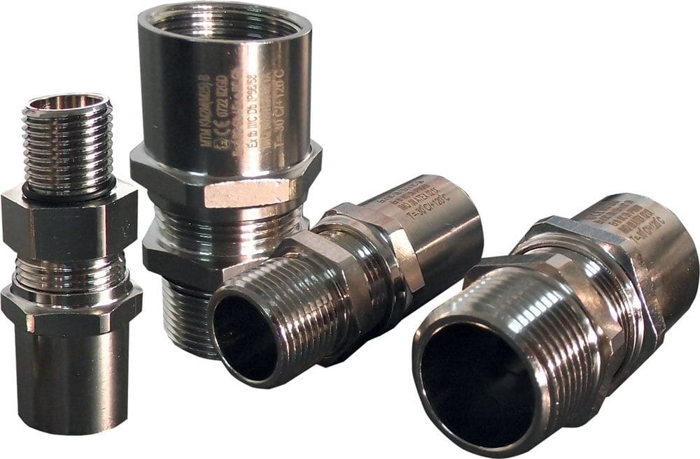 BLM - PE ATEX liaison EBM Mâle M25 - Fem.M25 (10-18mm)