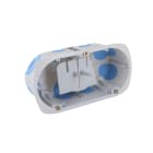 BLM - Boîte d'encastrement No Air 2 Postes Entraxe 71 Diamètre 67 mm Profondeur 50