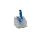 BLM - Borne à leviers transparente bleu 2 entrées EASY CONNEX green