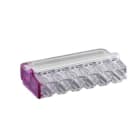 BLM - Borne Mini Connex 6 entrées violet 0,5 à 2,5 mm² vrac
