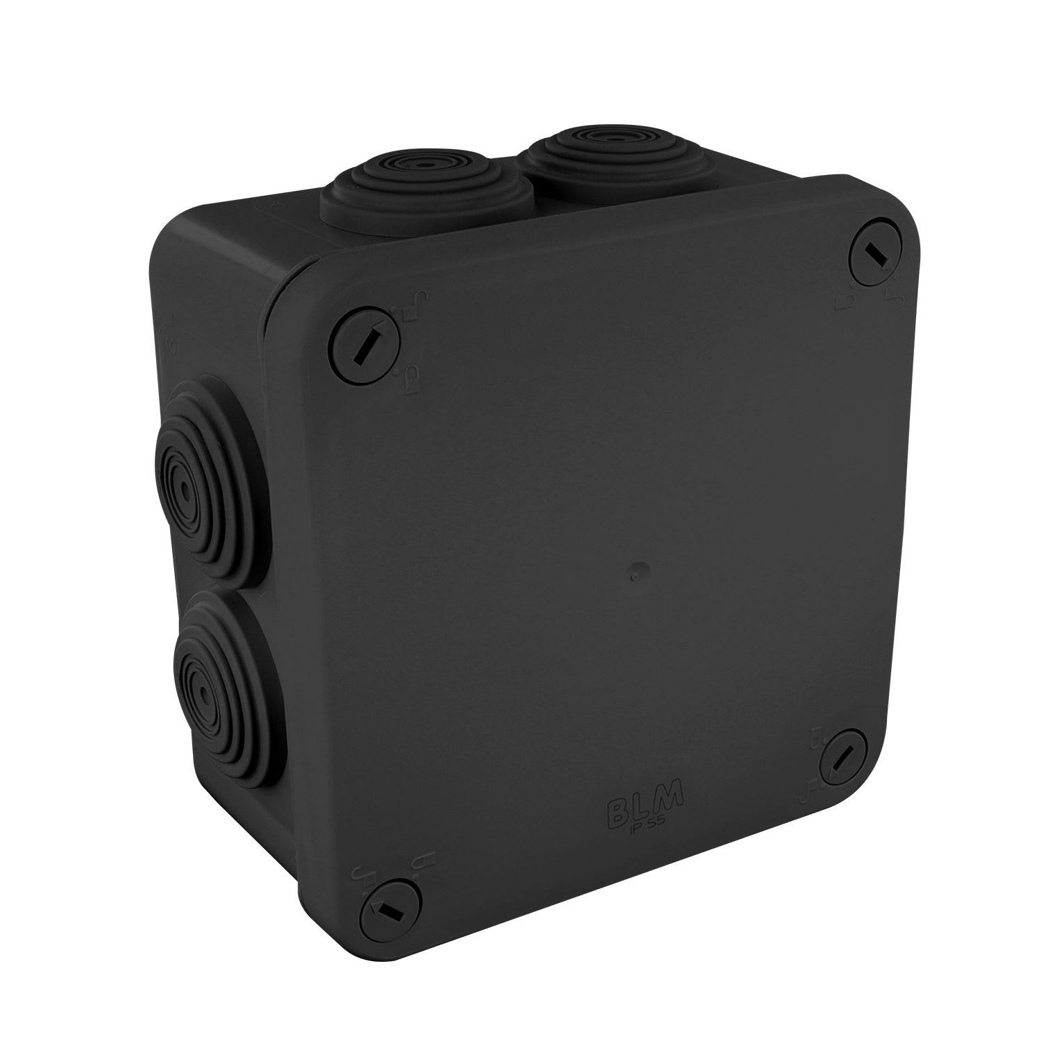 BLM - Boite OPTIBOX IP55 NOIR 1/4T.100x100x55 mm
