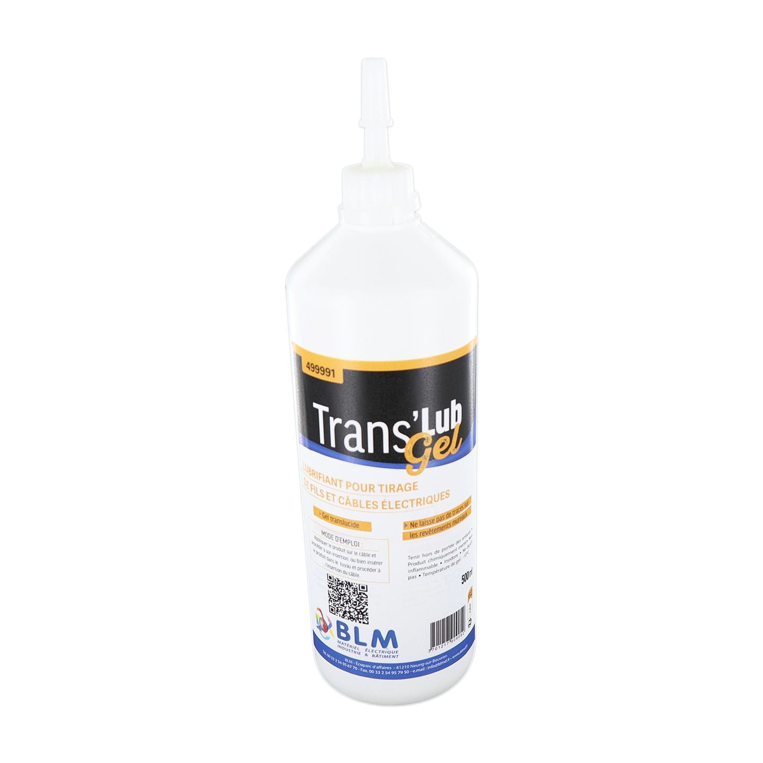 BLM - Flacon Trans Lub Gel 0.5Litre tirage fils et câbles