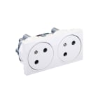 BLM - Prise double 2P+T encastrable 45x90 mm