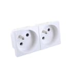 BLM - Prise double 2P+T encastrable 45x90 mm