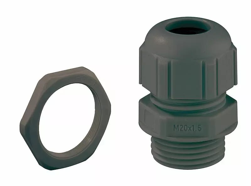 Spelsberg - KVR M16 LG-MGM - Presse-étoupes M16 noir avec contre-écrou
