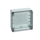 Spelsberg - TG ABS 1212-6-to*Boite faces lisses-ABS gris+couv. transparent-124x122x55 mm