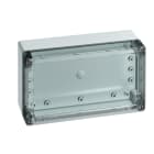 Spelsberg - TG ABS 2012-8-to*Boite faces lisses-ABS gris+couv. transparent-202x122x75 mm