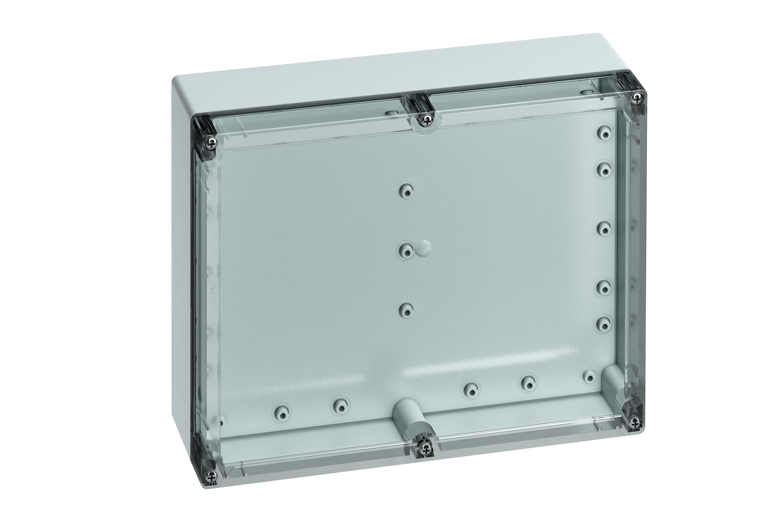 Spelsberg - TG ABS 3023-9-to*Boite faces lisses-ABS gris+couv. transparent-302x232x90 mm