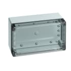 Spelsberg - TG ABS 2012-9-to*Boite faces lisses-ABS gris+couv. transparent-202x122x90 mm