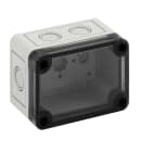 Spelsberg - TK PS 97-6-tm*Boitier+estampages-Polystyrène gris+couv.transparent-94x65x57mm