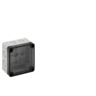 Spelsberg - TK PS 97-6-tm*Boitier+estampages-Polystyrène gris+couv.transparent-94x94x57mm