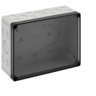 Spelsberg - TK PS 2518-9-tm*Bte.+estampages-Polystyrène gris+couv.transp.-254x180x90 mm