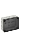 Spelsberg - TK PS 1309-6-tm*Bte.+estampages-Polystyrène gris+couv.transparent-130x94x57mm