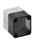 Spelsberg - TK PS 77-8-tm*Boitier+estampages-Polystyrène gris+couv.transparent-65x65x81mm