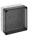 Spelsberg - TK PS 1818-8f-tm*Bte.+estampages-Polystyrène gris+couv.transp.-182x180x84 mm