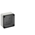 Spelsberg - TK PS 1111-7-to*Bte.faces lisses-Polystyrène gris+couv.transparent-110x110x66mm