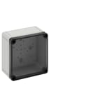 Spelsberg - TK PS 1313-7-to*Bte.faces lisses-Polystyrène gris+couv.transparent-130x130x75mm
