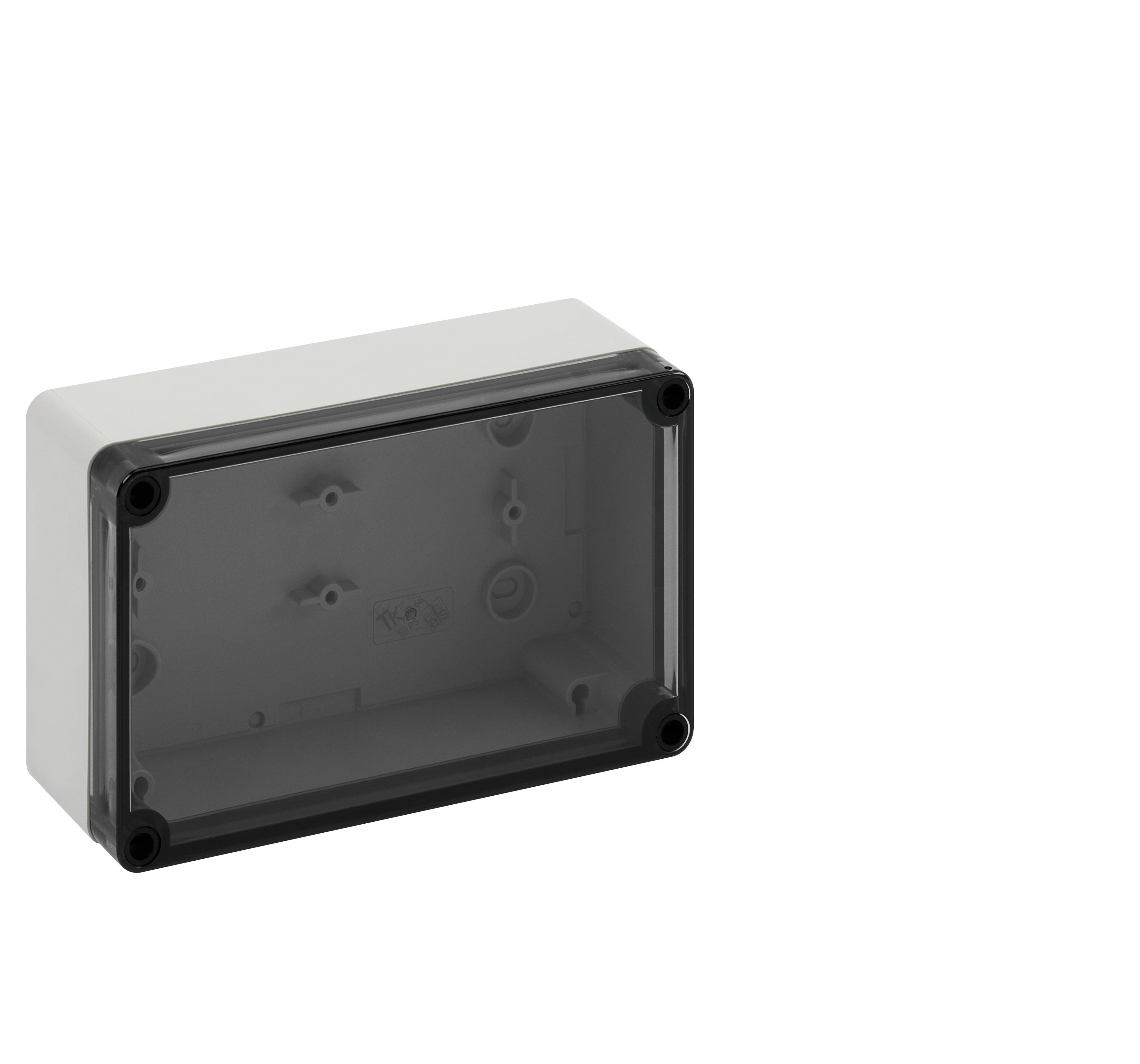 Spelsberg - TK PS 1811-6f-to*Bte.faces lisses-Polystyrène gris+couv.transp-180x110x63 mm