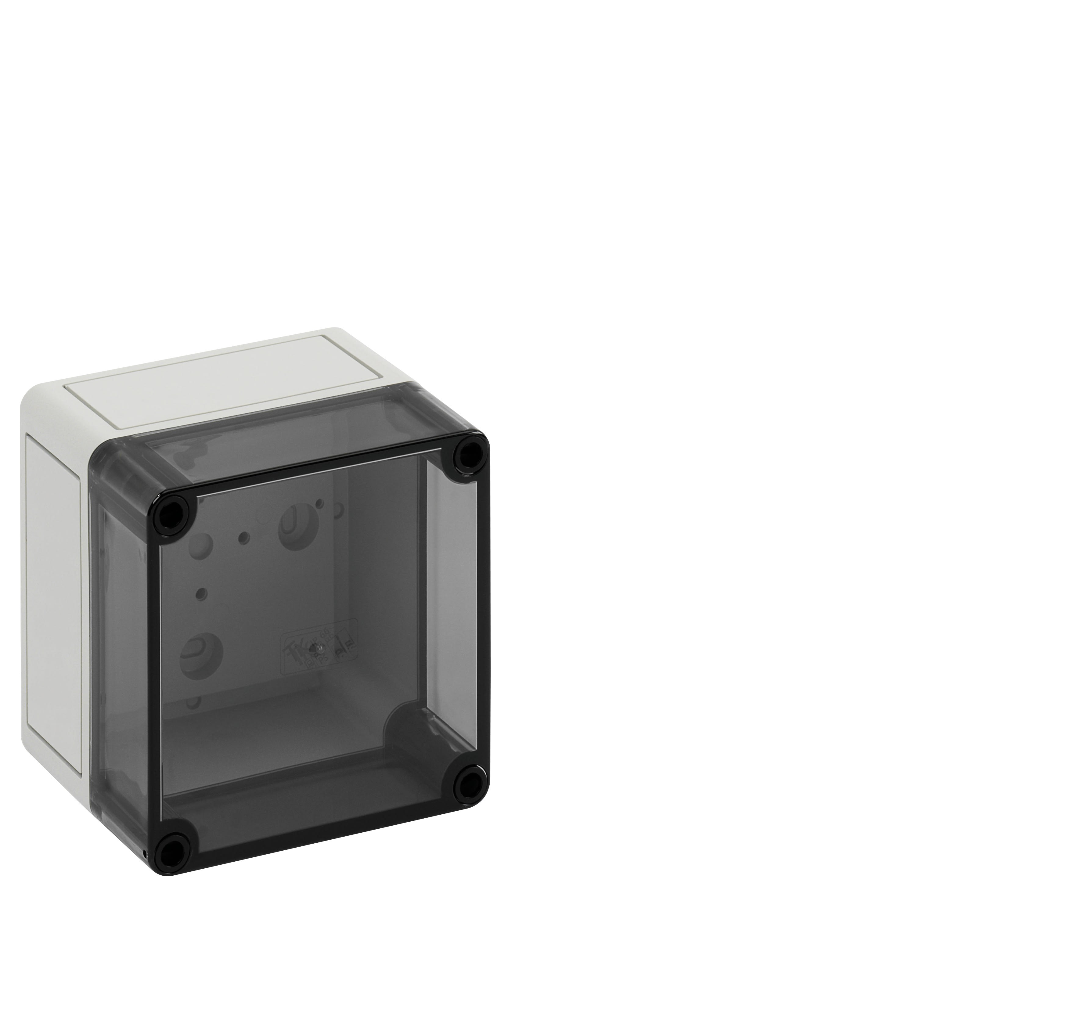 Spelsberg - TK PS 1111-9-to*Bte.faces lisses-Polystyrène gris+couv.transparent-110x110x90mm