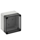Spelsberg - TK PS 1313-10-to*Bte.faces lisses-Polystyrène gris+couv.transp.-130x130x99mm