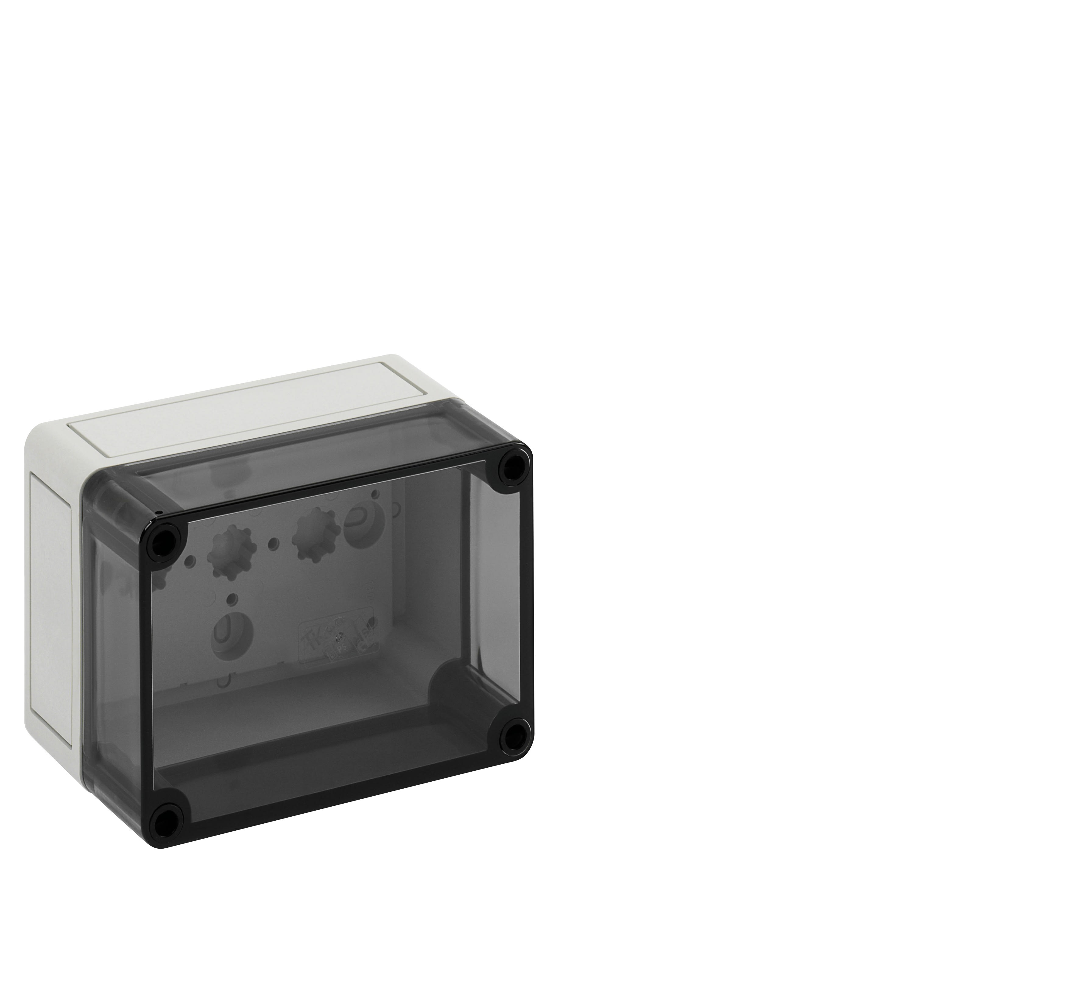 Spelsberg - TK PS 1309-8-to*Bte.faces lisses-Polystyrène gris+couv.transparent-130x94x81mm