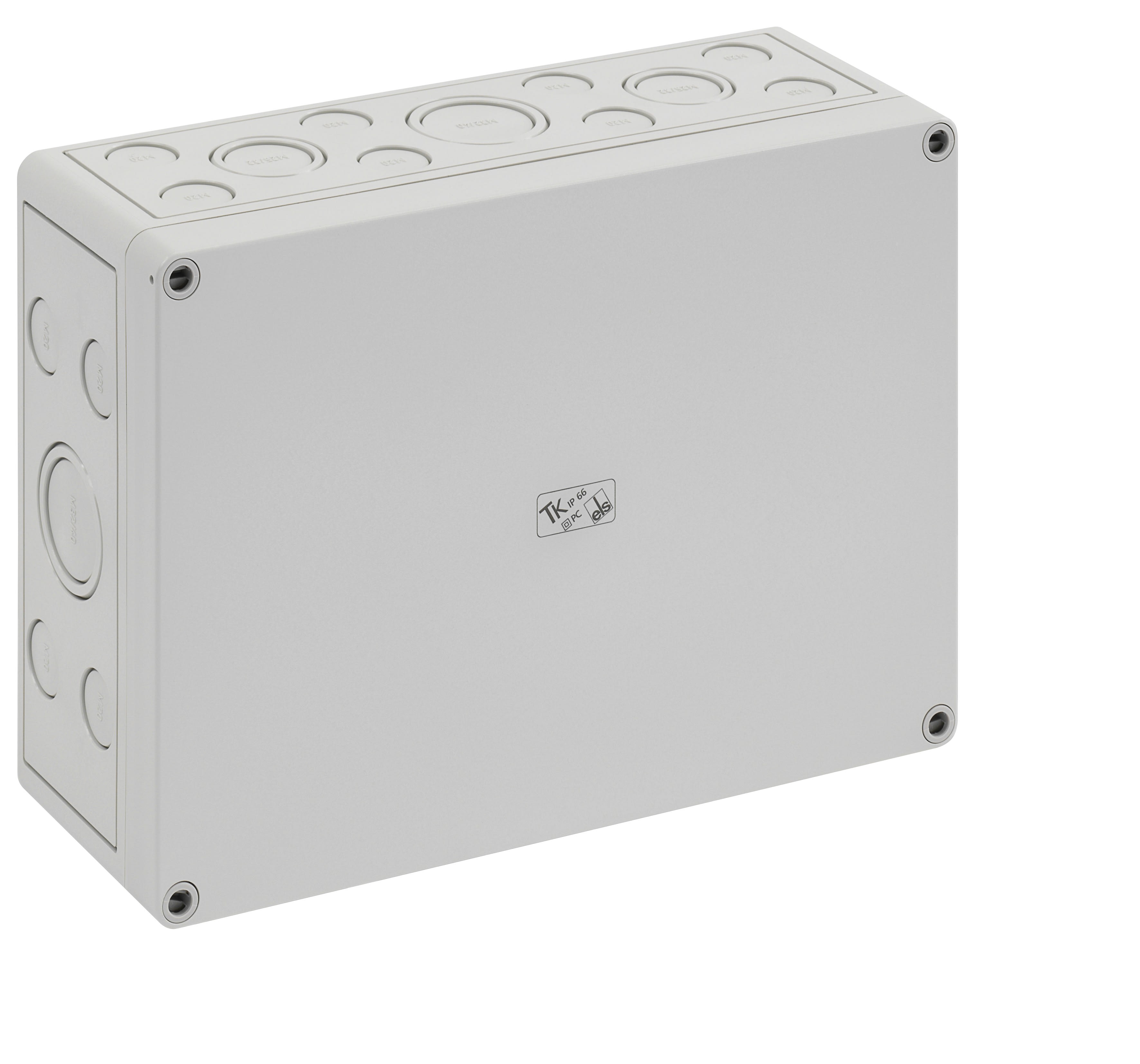 Spelsberg - TK PC 2518-9-m*Boite vide+estampages-Polycarbonate gris-254x180x90 mm