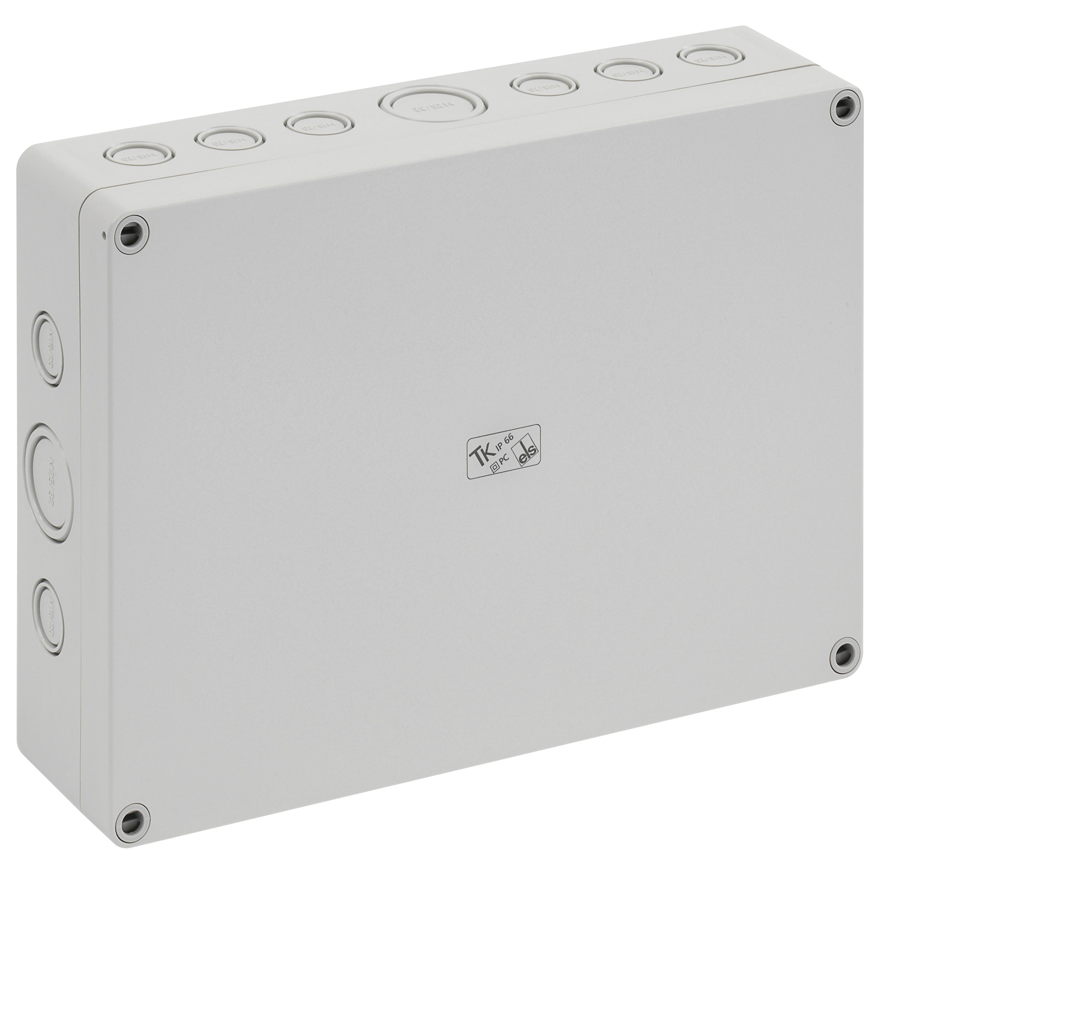 Spelsberg - TK PC 2518-6f-m*Boite vide+estampages-Polycarbonate gris-254x180x63 mm
