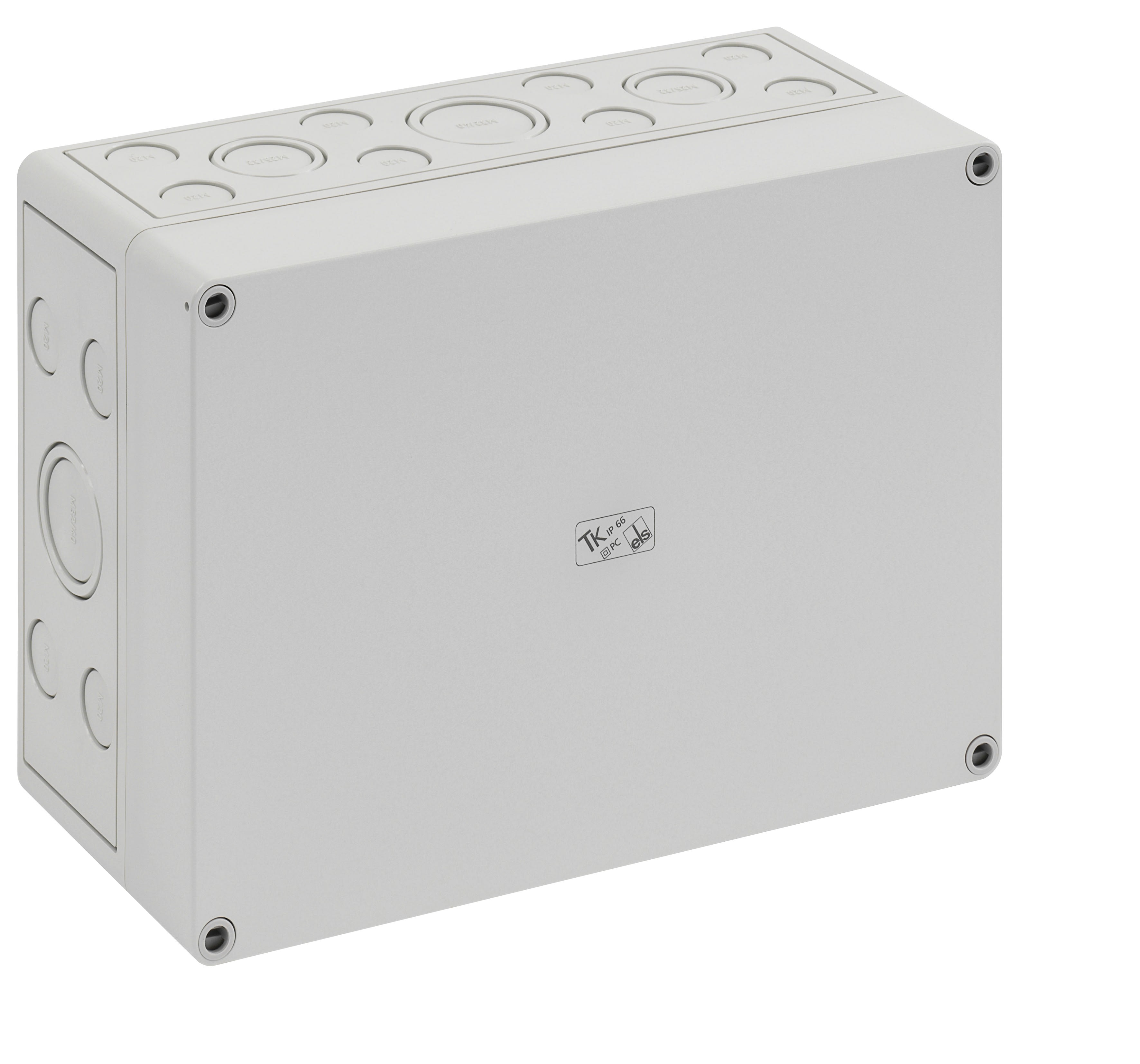 Spelsberg - TK PC 2518-11-m*Boite vide+estampages-Polycarbonate gris-254x180x111 mm