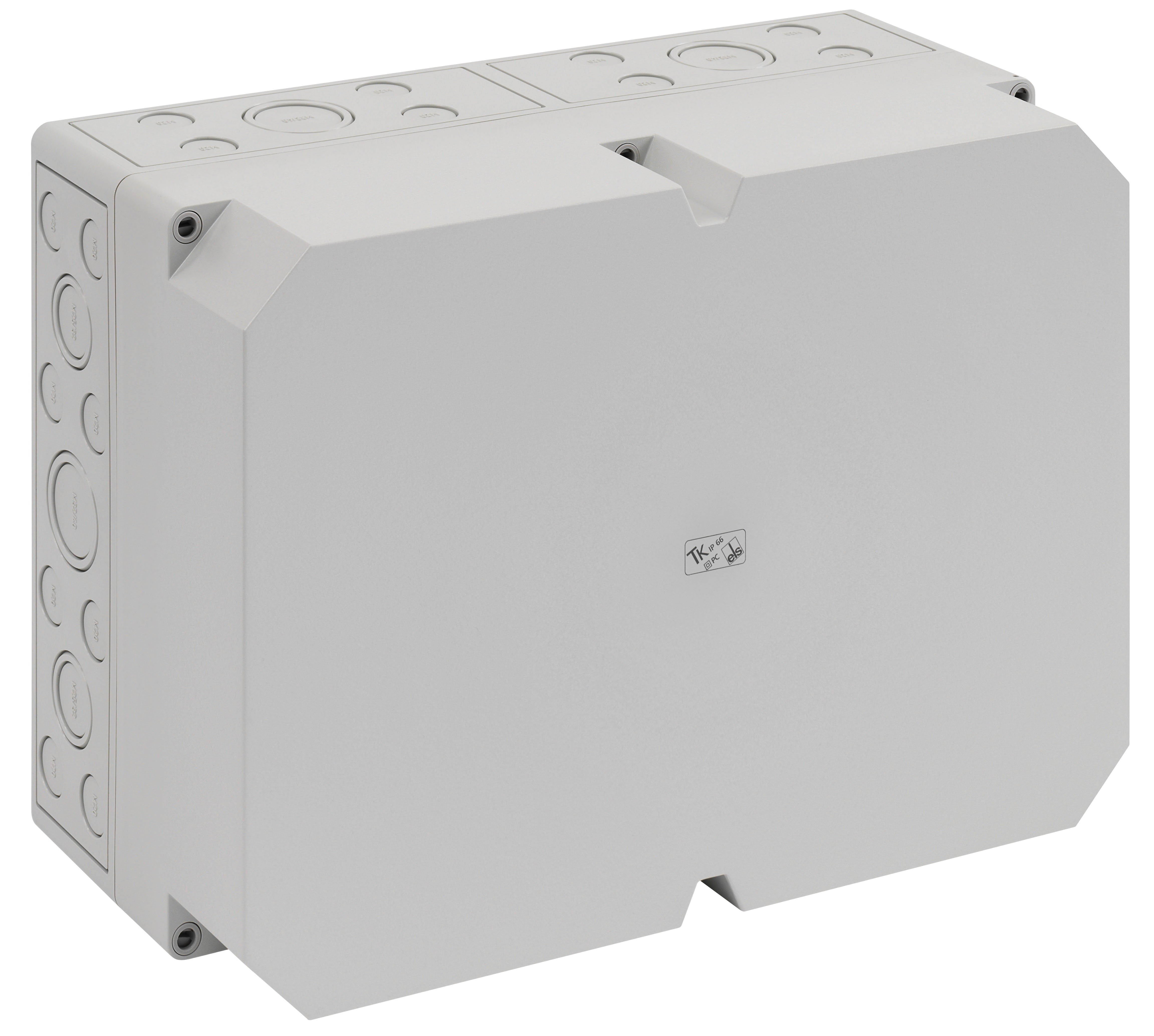 Spelsberg - TK PC 3625-16-m*Boite vide+estampages-Polycarbonate gris-361x254x165 mm