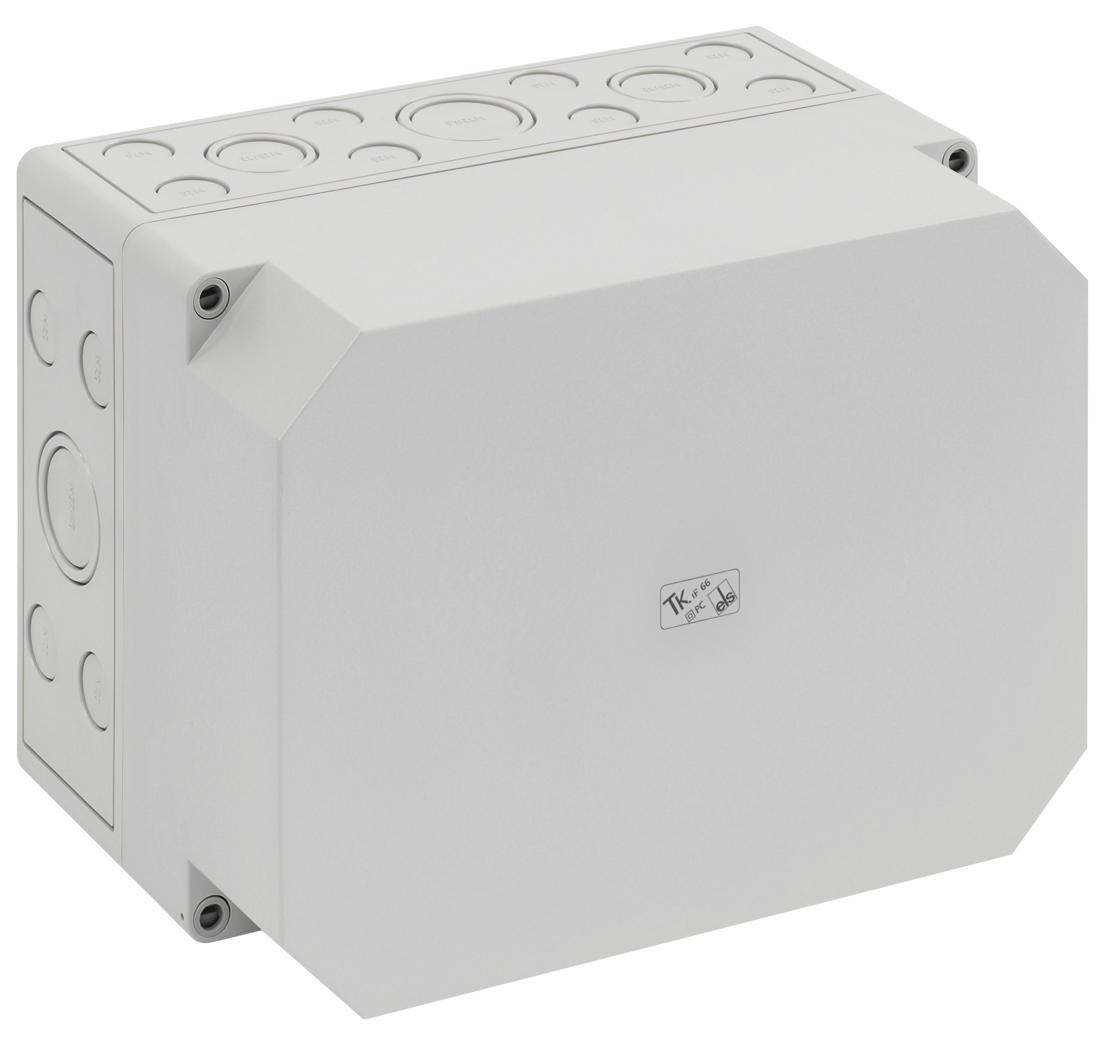 Spelsberg - TK PC 2518-16-m*Boite vide+estampages-Polycarbonate gris-254x180x165 mm