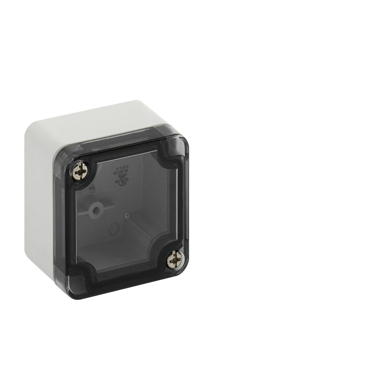 Spelsberg - TK PC 55-4-to*Boite faces lisses-Polycarbonate gris+couv.transp.-52x50x35mm