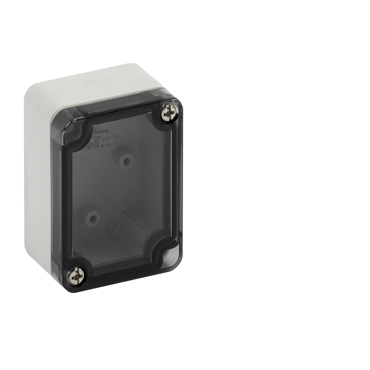 Spelsberg - TK PC 75-4-to*Boite faces lisses-Polycarbonate gris+couv.transparent-65x50x35mm