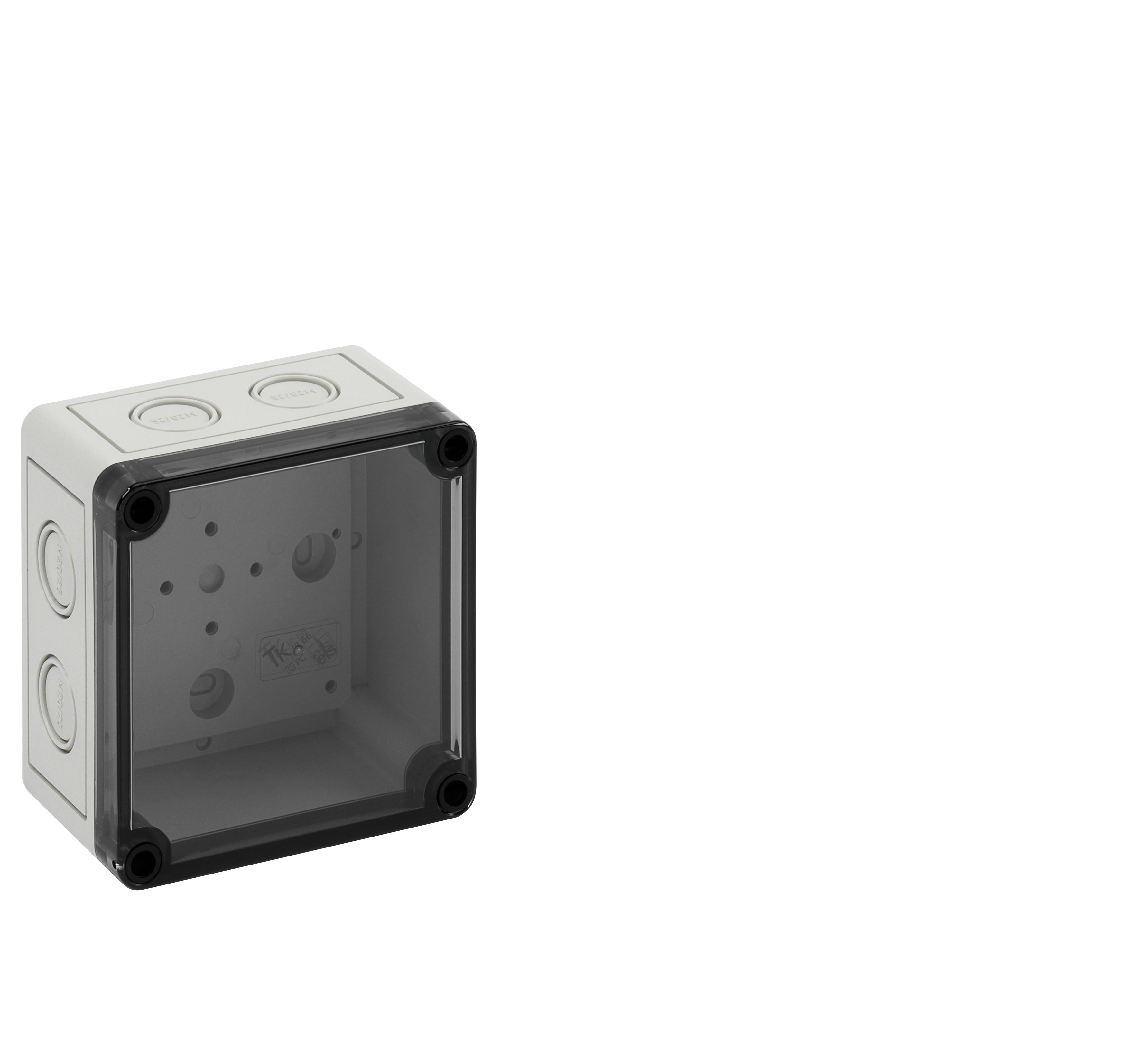Spelsberg - TK PC 1111-7-tm*Boite+estampages-Polycarbonate gris+couv.transp.-110x110x66mm