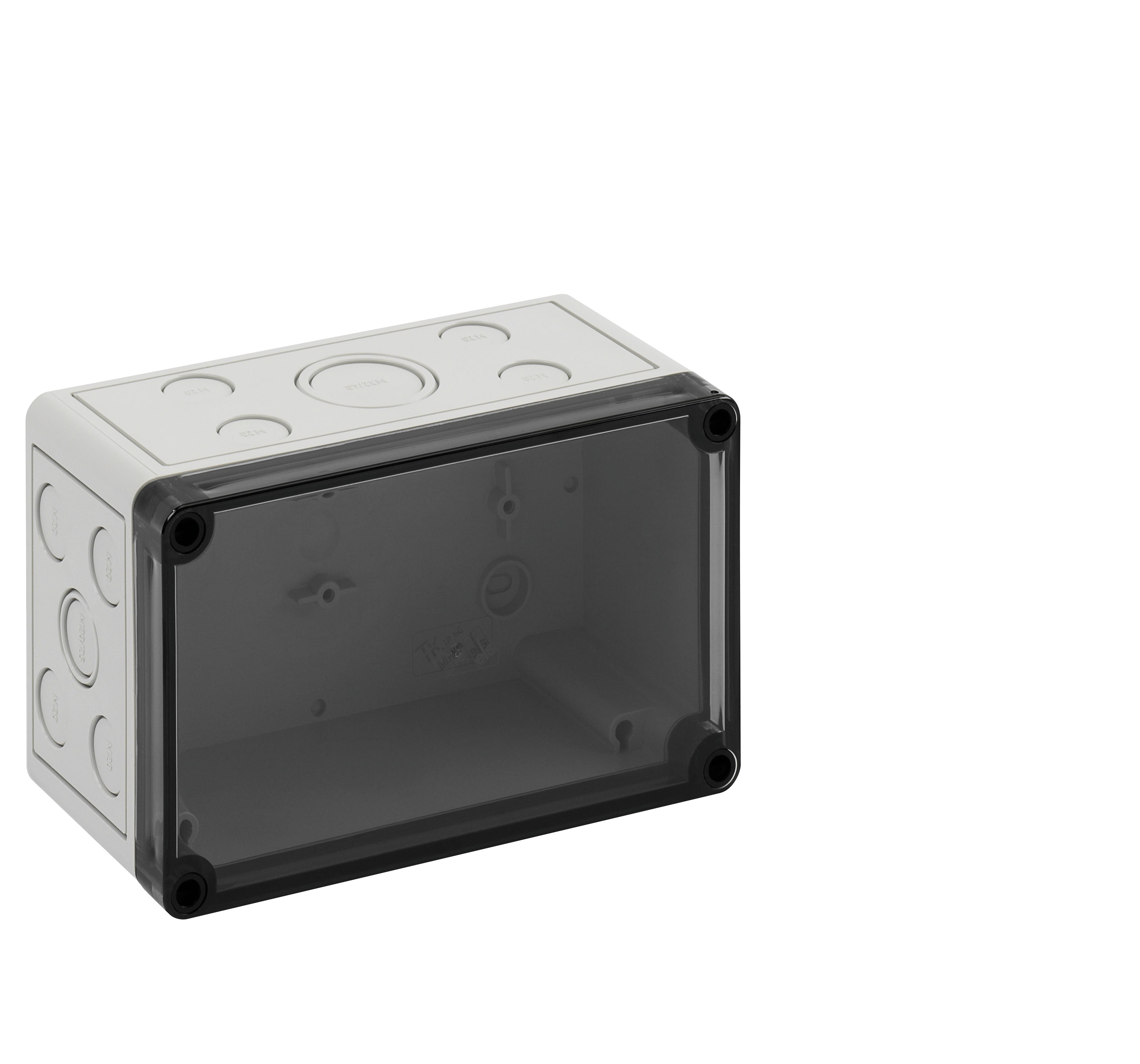 Spelsberg - TK PC 1811-9-tm*Boite+estampages-Polycarbonate gris+couv.transp.-180x110x90 mm