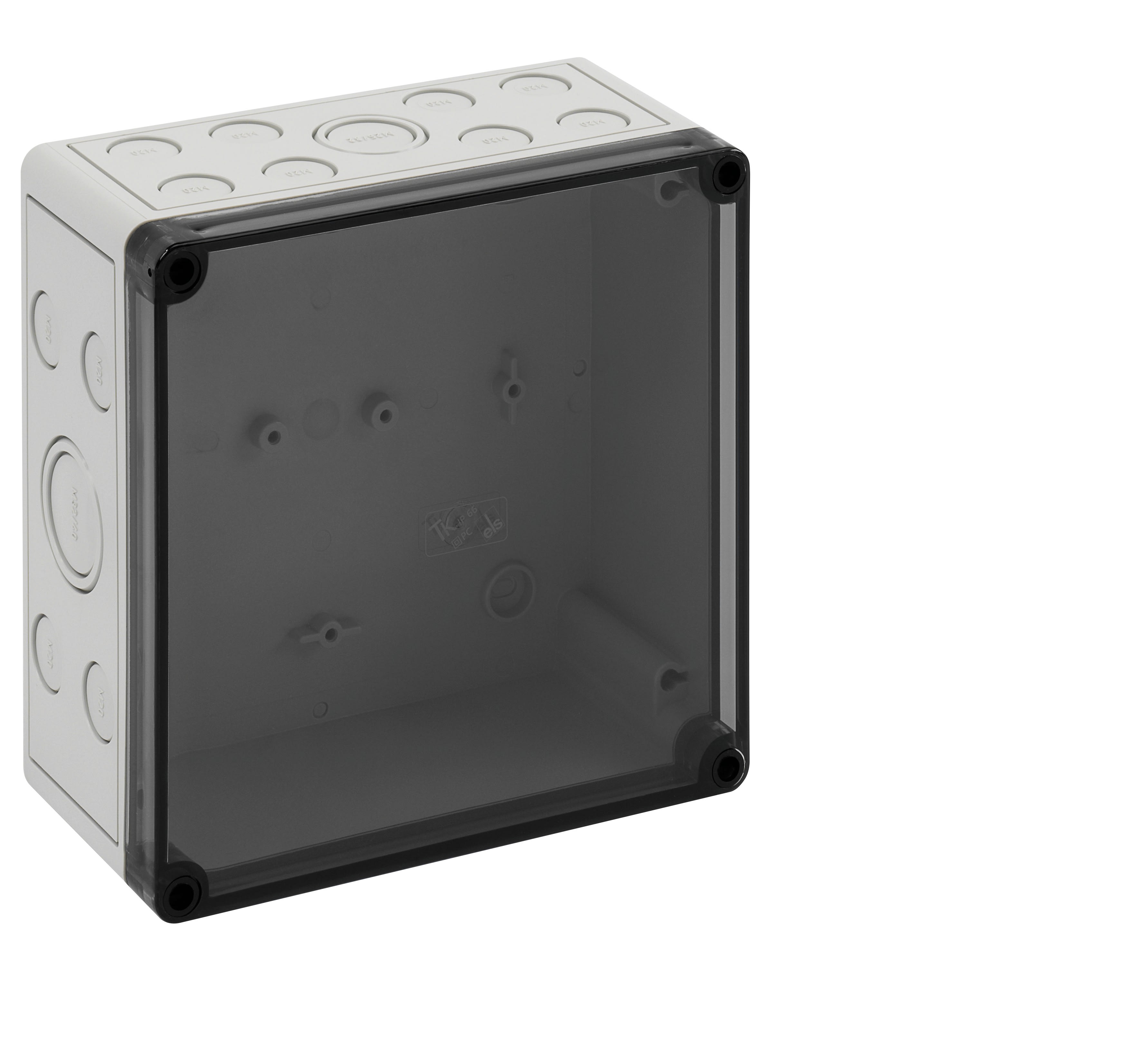 Spelsberg - TK PC 1818-9-tm*Boite+estampages-Polycarb. gris+couv.transp.-182x180x90 mm